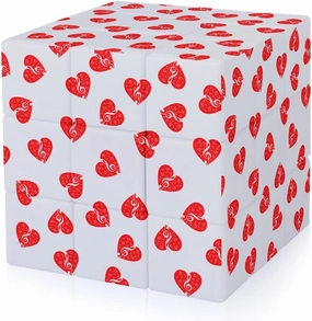 Music Heart Notes3 Funny 3x3x3 Cube Smooth Lightweight Puzzle for Adult Graphic Printing Travel