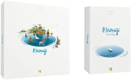 Namiji and Namiji Aquamarine Expansion Bundle | Includes Namiji Base Game and Aquamarine Expansion | Fun Family Game for Kids and Adults | Japanese Fishing Strategy Game | Made by Funforge