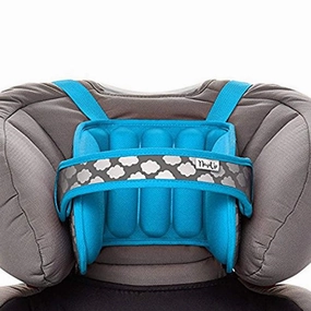 NAPUP Kids Head Holder for Car Seat – Adjustable Polyester Carseat Head Support for Toddler (Light Blue)