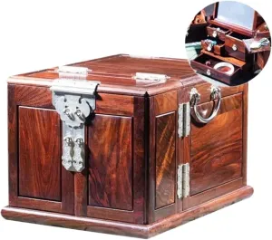 Necklace Organiser Jewelry Boxes Storage Velvet Drawer Bracelet Earrings Display Stand Wood Jewelry Box Organizer With Mirror Ring Necklace Earring Jewellery Box Necklace Jewellery Box(Type-E)