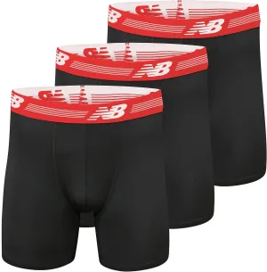 New Balance Men's Ultra Soft Performance 6" Boxer Briefs with No Fly (3 Pack)