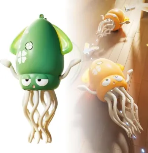 New Interactive Pet Toys, Electric Dancing Octopus Toy, Crawling Dancing Automatic Obstacle Avoidance Octopus Sensor Toy with LED Lights & Music (Green)