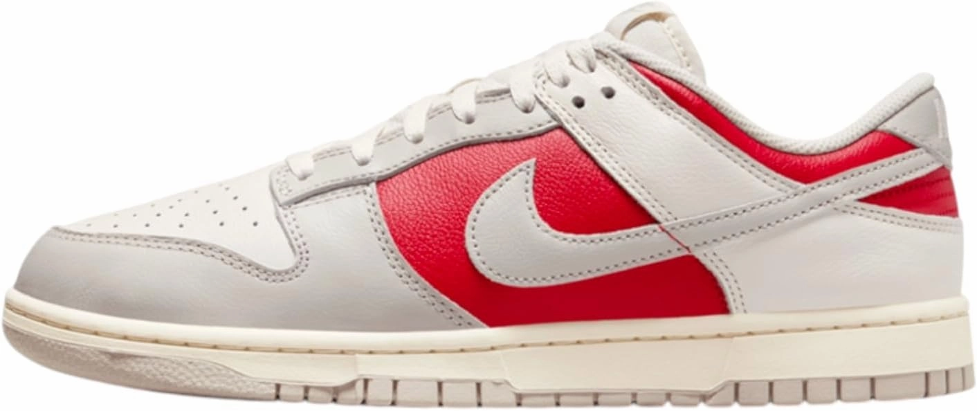 Nike Dunk Low Retro Shoes (HJ9093-030, Phantom/Gym Red/Pale Ivory/Light Iron Ore) Size 7