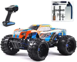 Nitro Powered Car 1/8 RC Truck Hobby Grade Racing Car for Adult 20.5IN 26CXP Nitro Engine RC Rock Crawler Remote Control Buggy Nitrogen Drive 4WD 90KM/H Metal Chassis Gas 125CC