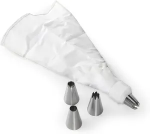 Nordic Ware 6-Piece Jumbo Decorating Tip Set, Metal