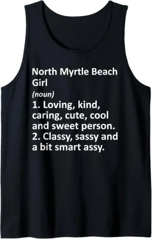 NORTH MYRTLE BEACH GIRL SC SOUTH CAROLINA Funny City Gift Tank Top