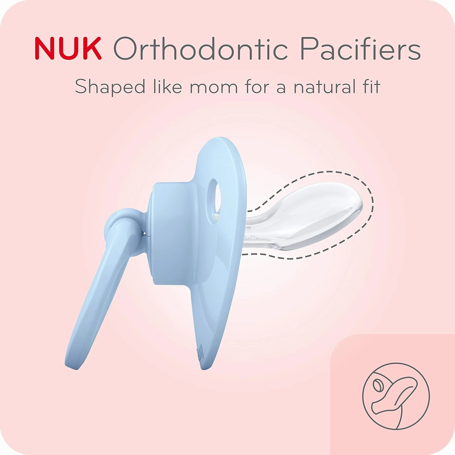 NUK Comfy Orthodontic Pacifiers for 0-6 Months – BPA-Free, 5-Pack, Soft & Durable Design for Baby Comfort