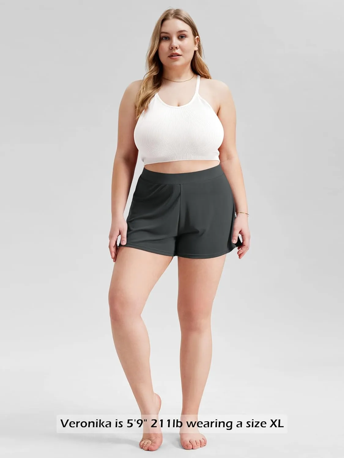 ODODOS 2-Pack Ultra-Soft Modal Lounge Shorts for Women – Lightweight & Breathable Sleepwear, 3" Inseam