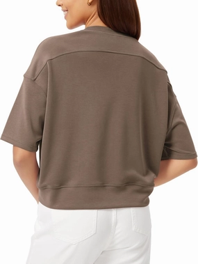 ODODOS Modal Soft Short Sleeve T-Shirts for Women Oversized Crew Neck Tee Relaxed Pullover Tops