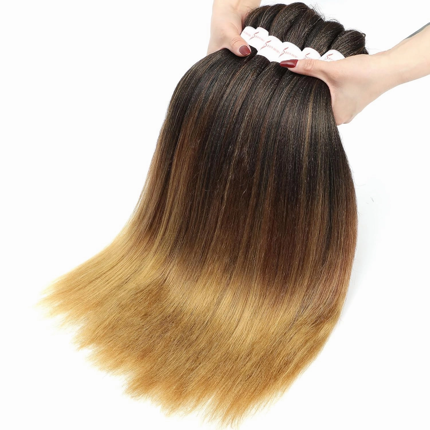 Ombre Braiding Hair Pre Stretched 20 Inch 8 Pack Premium Pre Stretched Braiding Hair Professional Itch Free Hot Water Setting Perm Yaki Texture Prestretched Hair For Braiding (20Inch,1B/30/27)