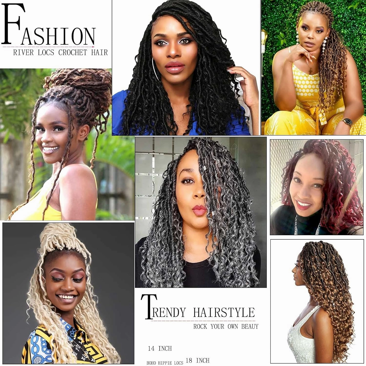 Ombre Goddess Locs Crochet Hair,14 Inch Three Tone Goddess Faux Locs Crochet Hair For Women,5 Packs Short Boho Hippie River Locs,Pre Looped Locks Crochet Braids For Women(5 Packs,14inch,T1B/30/27#)