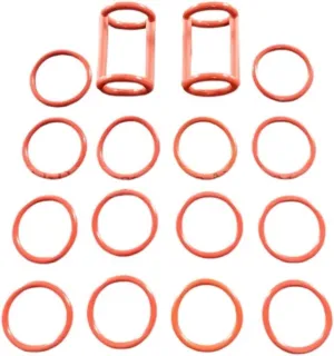 One Bag 16 Seal Rings Spare Parts Gaskets Rubber O-Rings， Compatible with Valve Rods XQ ZM Soft Ice Cream Machines