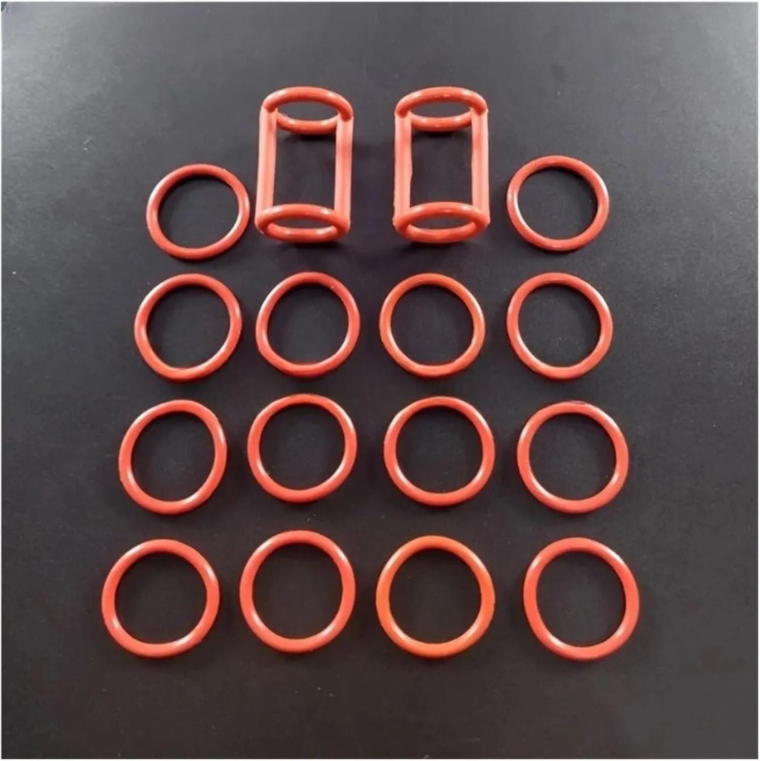 One Bag 16 Seal Rings Spare Parts Gaskets Rubber O-Rings for Valve Rods ZMK200, Compatible for XQ/ZM Soft Ice Cream Machines