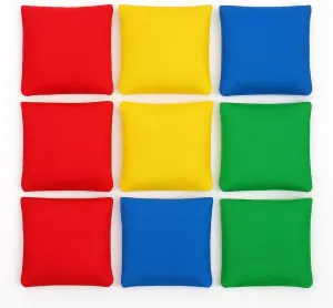 Oojami Nylon Bean Bags Toy Assorted (5 Inches by 5 Inches, 12 Piece)