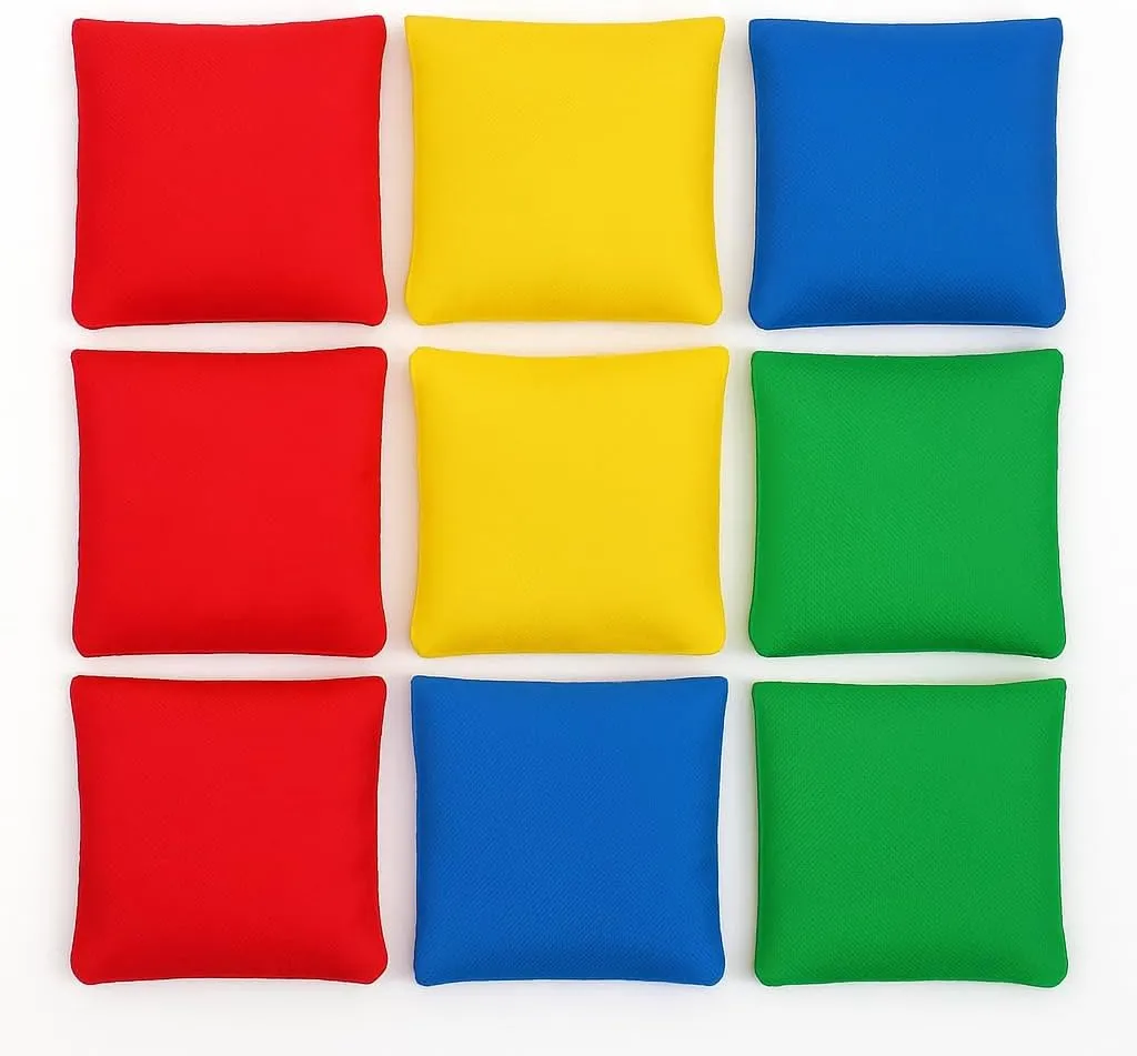 Oojami Nylon Bean Bags Toy Assorted (5 Inches by 5 Inches, 12 Piece)