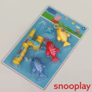 Original Licensed Peppa Pig Fishing Game- 1 Rod & 3 Fishes (3-6 Years)