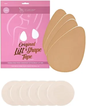 Original Lift & Shape Boob Tape [A-K Cups] - 2 Pairs of Boob Tape & 3 pairs Nipple covers