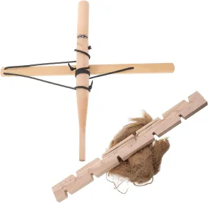 Outdoor Fire Starters Kit for Friction Fire Starting Tool for Camping Hiking and Survival Training Portable Wood Science Kit for Young Adventurers
