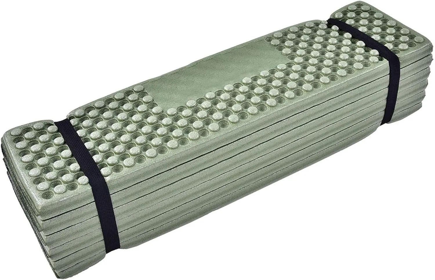 Outdoor Foam Camping Mat, 72.8 X 21.7Inch XPE Folding Ultralight Comfortable Egg Cell Shape Dark Back Mat for Yoga Camping