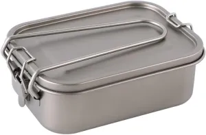 Outdoor Pure Titanium Lunch Box Camping bento Box Lunch Box Picnic Box Portable Tableware (Size : 2 800ml)