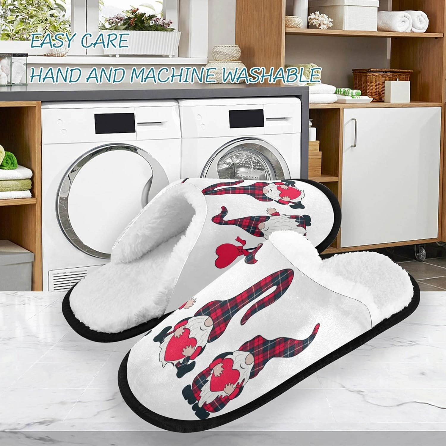 Panda Bear Slippers, Soft Memory Foam Non-Slip Indoor House Slippers Home Shoes for Bedroom Hotel Travel Spa