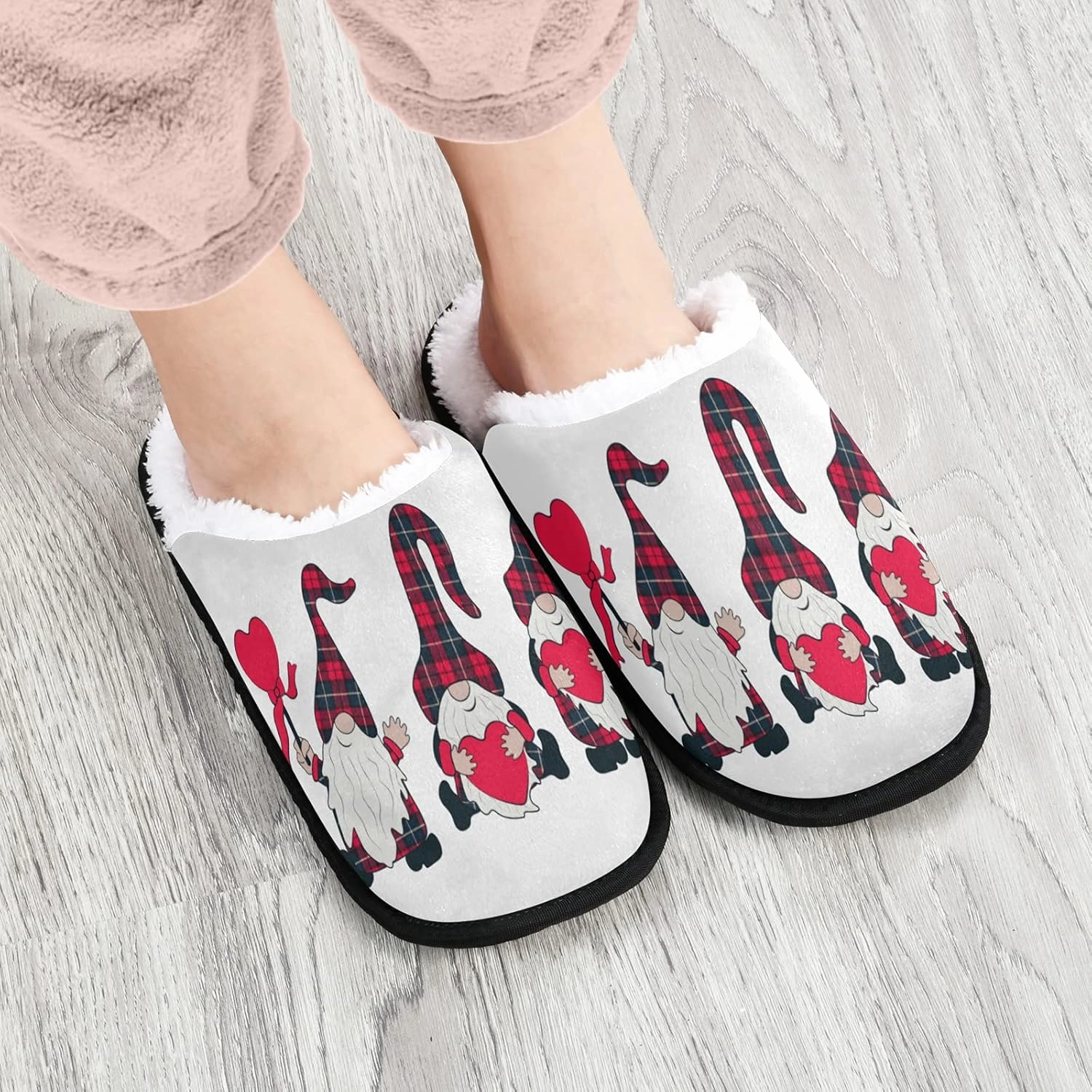 Panda Bear Slippers, Soft Memory Foam Non-Slip Indoor House Slippers Home Shoes for Bedroom Hotel Travel Spa