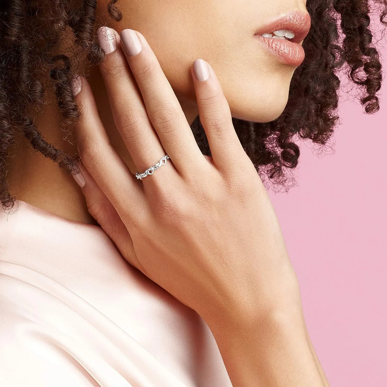 Pandora Knotted Hearts Ring - Symbol of Unbreakable Love - Promise Ring for Women - Layering or Stackable Ring - With Gift Box
