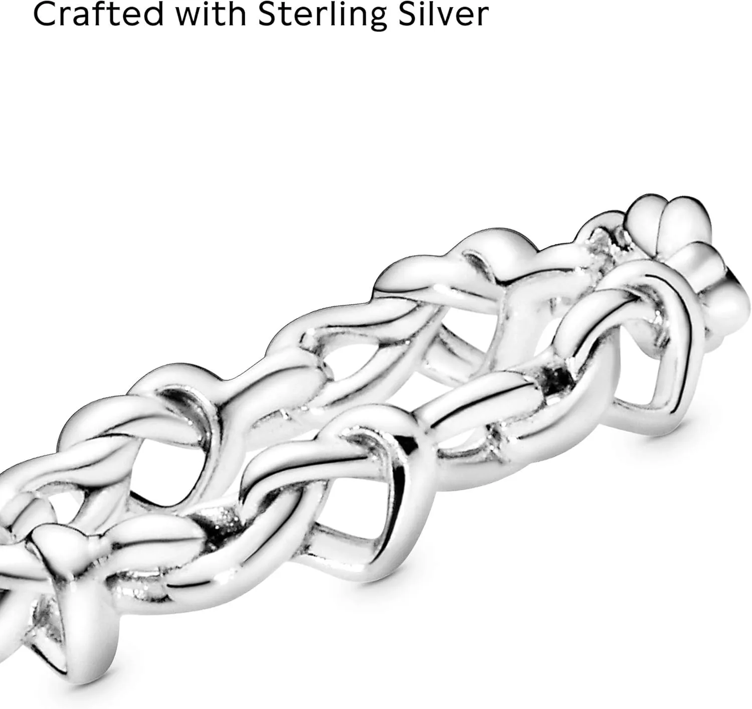 Pandora Knotted Hearts Ring - Symbol of Unbreakable Love - Promise Ring for Women - Layering or Stackable Ring - With Gift Box