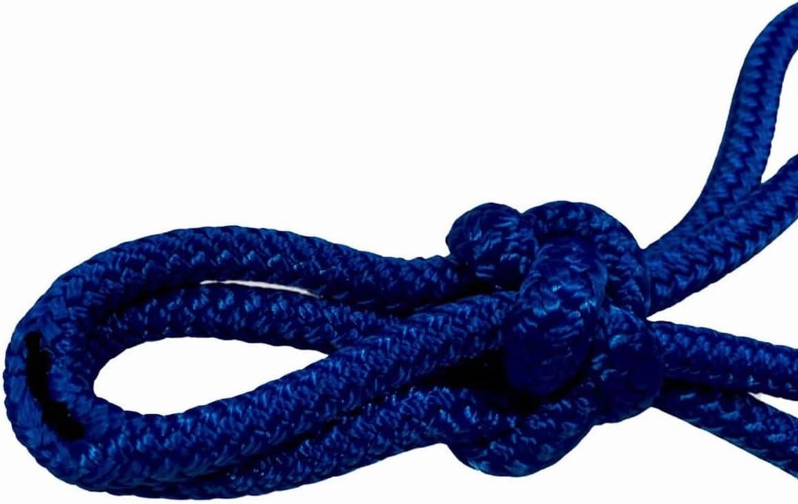 Parelli Horseman's Strong Lightweight Simple Knots Everyday Use UV Resistant Thin Smooth Yachting Braid Polyester Horse Rope Halter with Leather Poppers