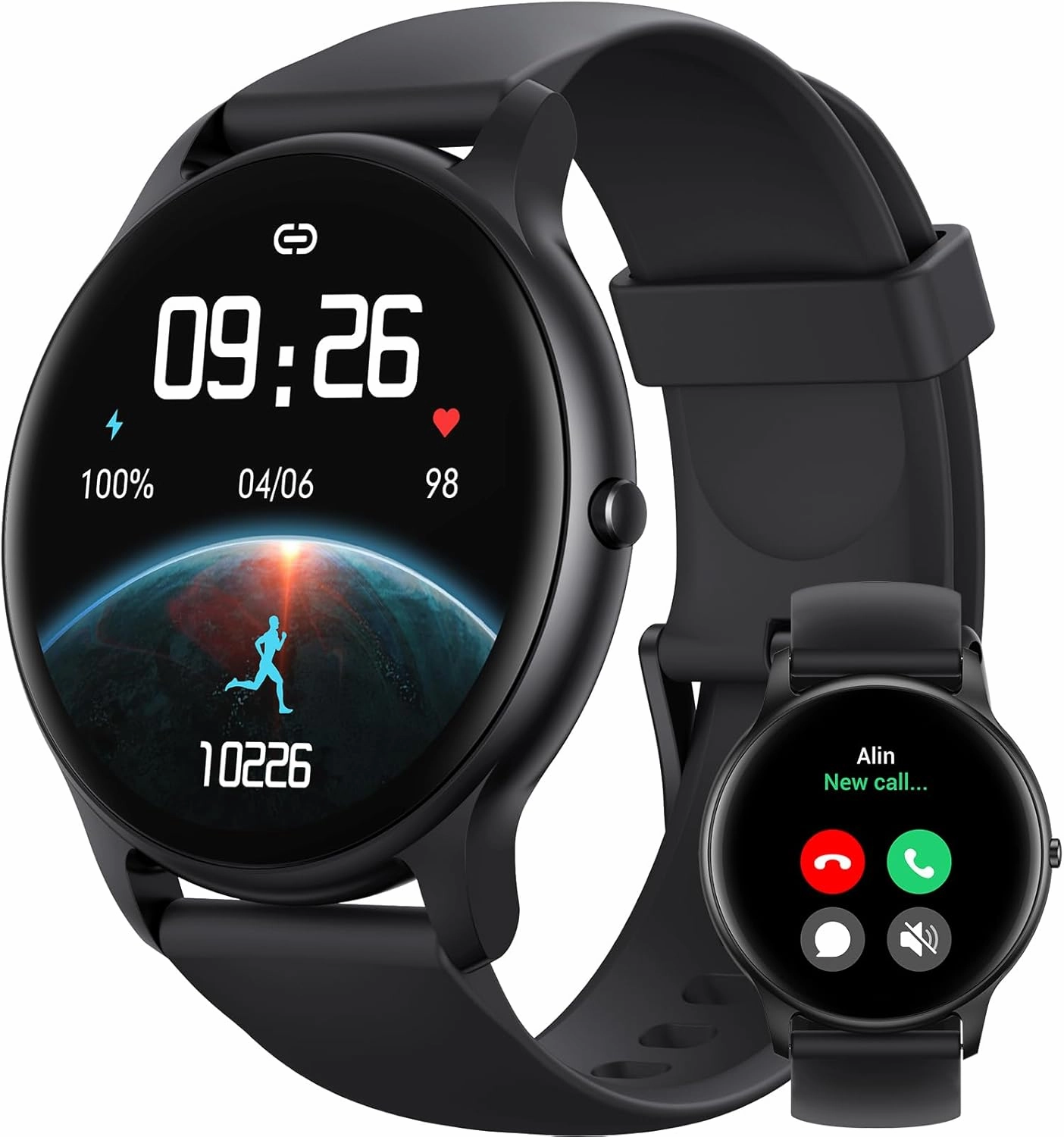 Parsonver Smart Watch for Men Women(Answer/Make Calls), HD Screen Fitness Tracker IP68 Waterproof 100  Sport Modes, Heart Rate Sleep Monitor, Pedometer, Smartwatch for Android Phones/iPhone Compatible