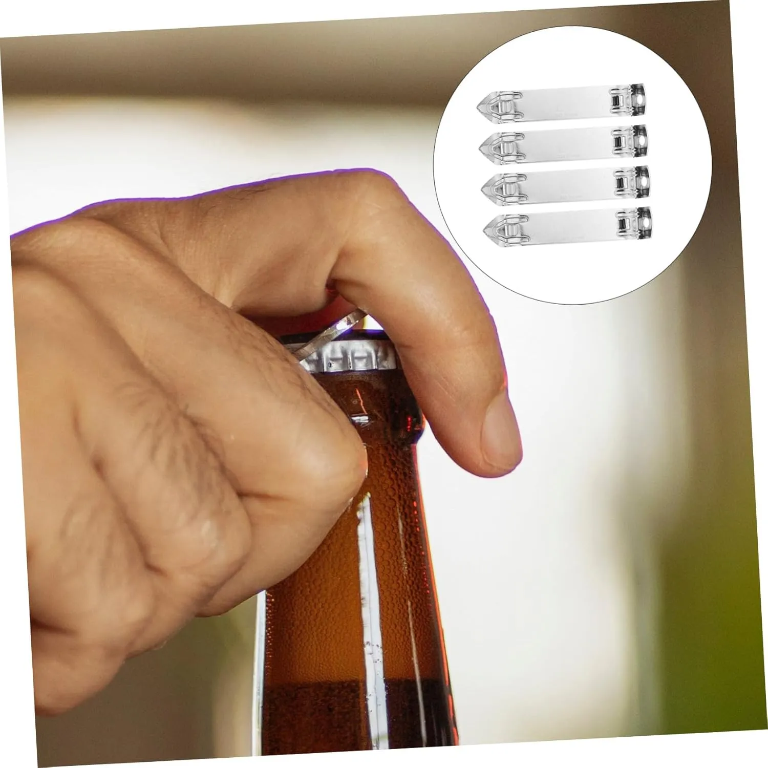 PartyKindom 4sets Ergonomic Medical Vial Opener Mini Bottle Opener for Safe and Easy Use 4pcs*4