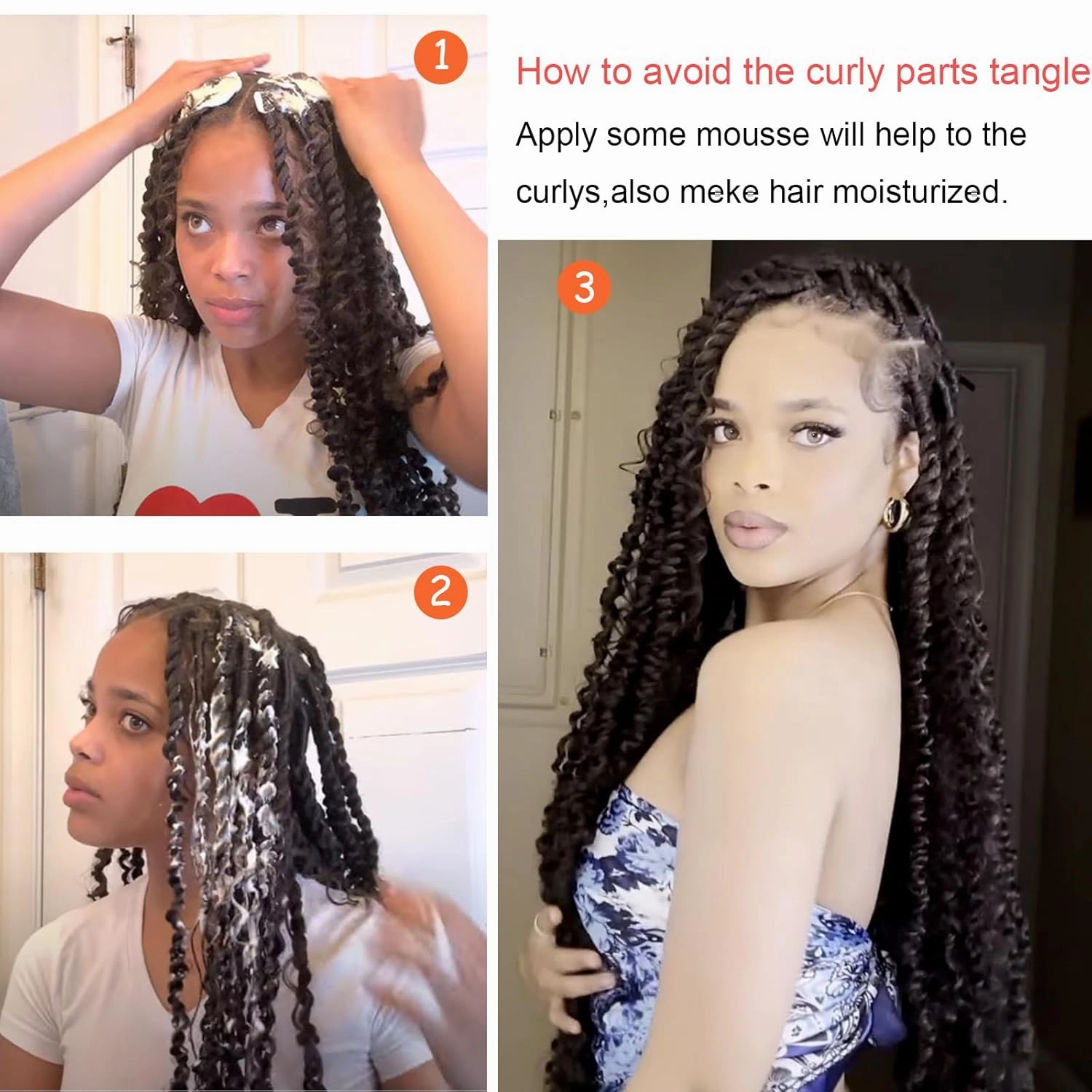 Passion Twist Hair 18inch Boho Style Passion Twist Crochet Hair for Black Women Boho Crochet Braids Pre Looped Goddess Blonde Ombre Passion Twist Hair (8Pack, T27)