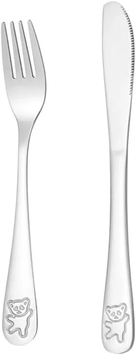 PEKJI Travel Portable Flatware Silverware Set Cute Knife Fork Spoon Tableware Stainless Steel Kitchen Cutlery Set Reusable