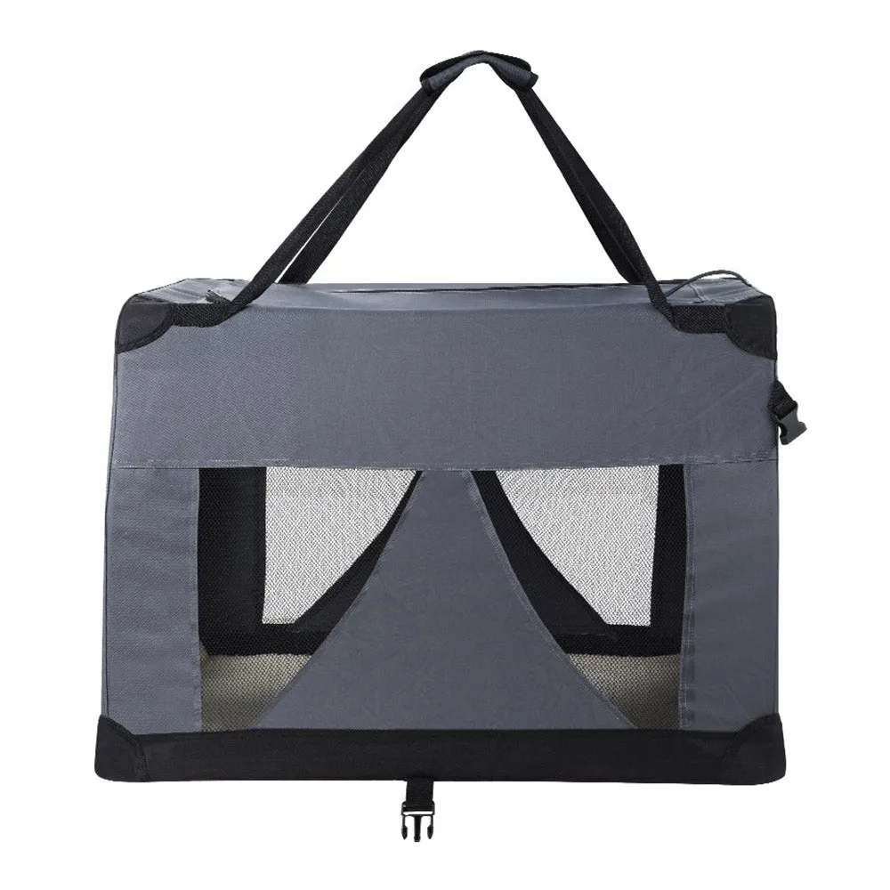 Pet Carrier Soft Crate Dog Cat Travel 82X58Cm Foldable Car Xl