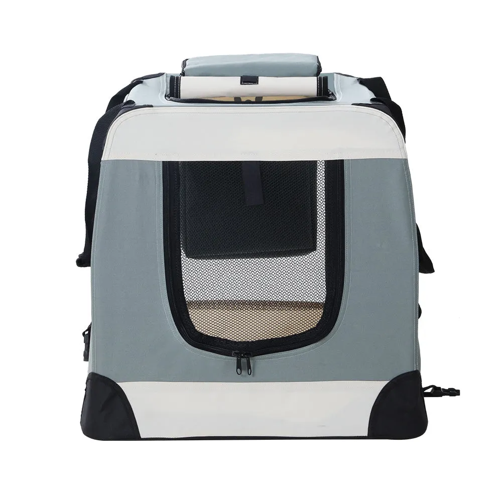 Pet Carrier Soft Crate Dog Cat Travel 90X61Cm Foldable Car 2Xl