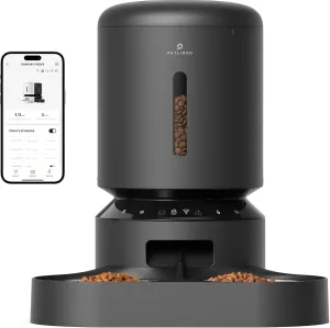 PETLIBRO Automatic Cat Feeder for 2Cats, 5L Timed Dual Dog Food Dispenser, 5G WiFi Pet Feeder with APP Remote Feeding, 1-10 Meals/Day, 10s Meal Call, Double Trays