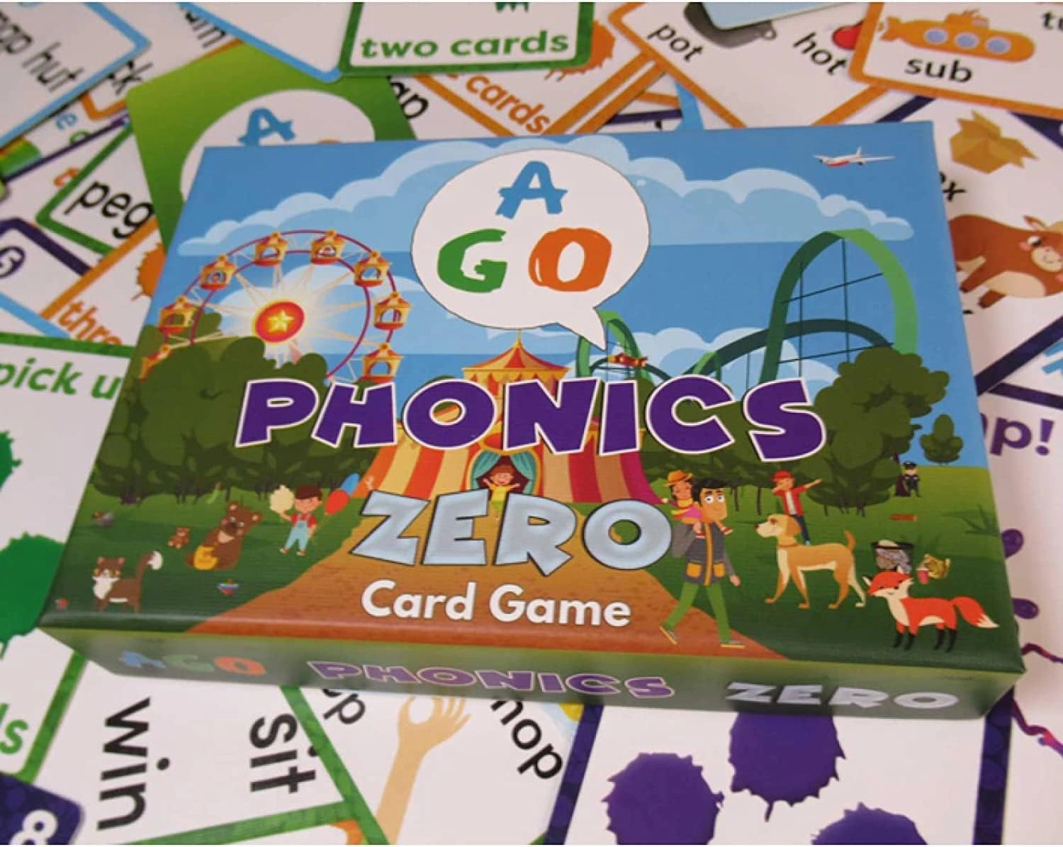Phonics Zero: Fun CVC Word Card Game & Flashcards for Kids - Fun Reading & Phonics Learning for Kindergarten & Elementary