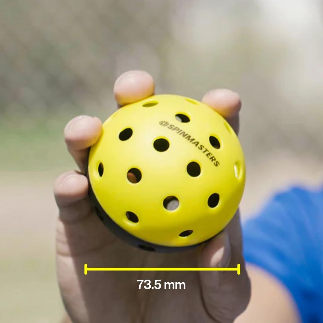 Pickleball Practice Balls - Ideal for Indoor Training, Includes 12 Lightweight Mini-Training Balls