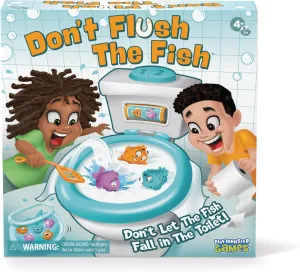 PlayMonster Dont Flush The Fish Game - Hand-Eye Coordination, Strategy Board Games for Family Game Night for Kids and Adults, Easy Assembly, Multiplayer, Ages 4 