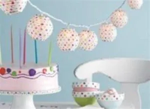 Polka Dots Paper Lantern String Lights