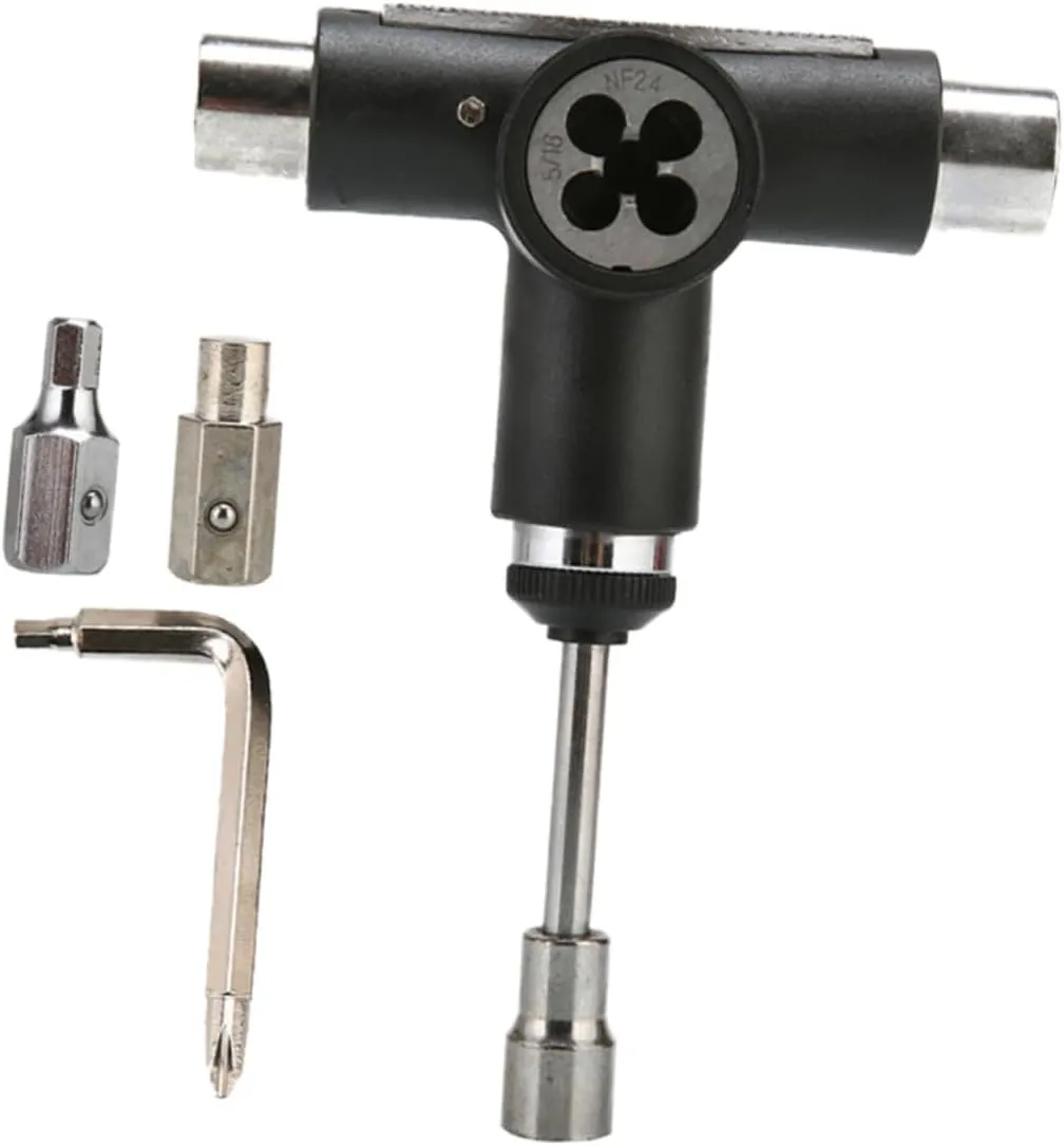 Portable Skate Tool Skate Board Multi-Function Skateboard t Tool All in One Skate Tool Skateboard Tool