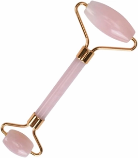 Portable Facial Massage Tool Rose Quartz Roller No Squeaky for Daily Skin Care