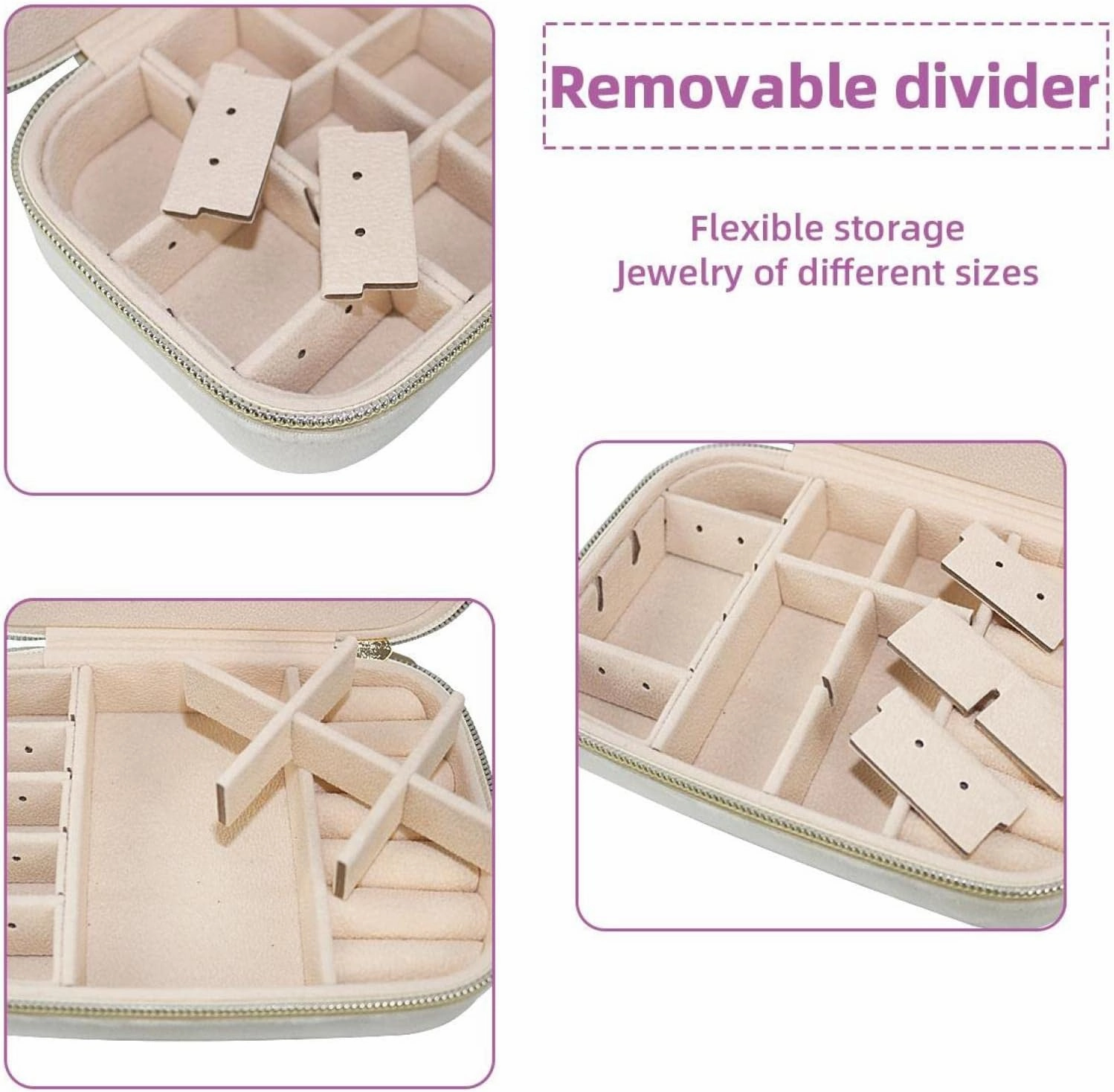 Portable Travel Mini Jewelry Box Velvet Jewellery Ring Organizer Case Galaxy Cosmic Unicorns