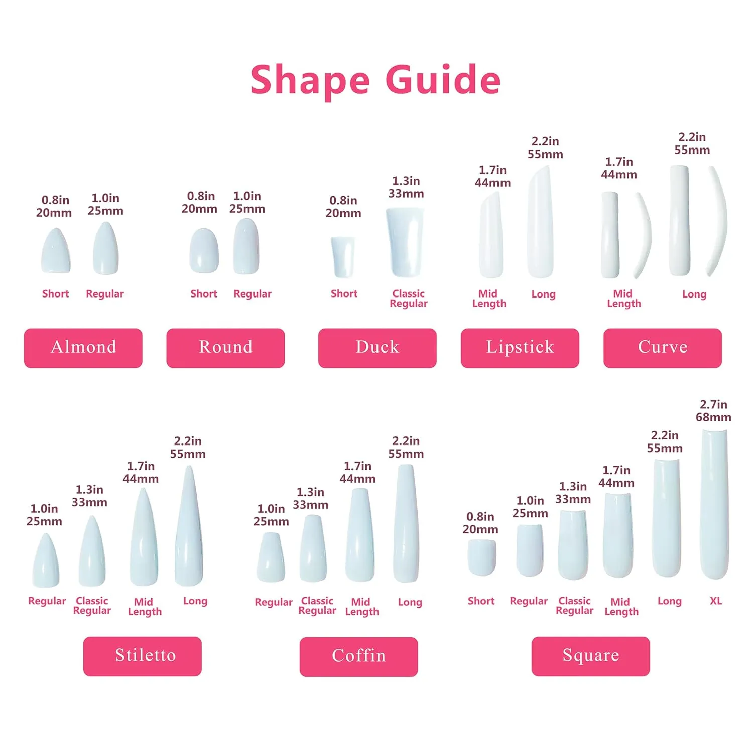 Press on Nails La Vida Rosé | Handmade with Full Covered Crystals | Reusable Full Cover Nails | Square Classic Regular 1.3 in | H470-M