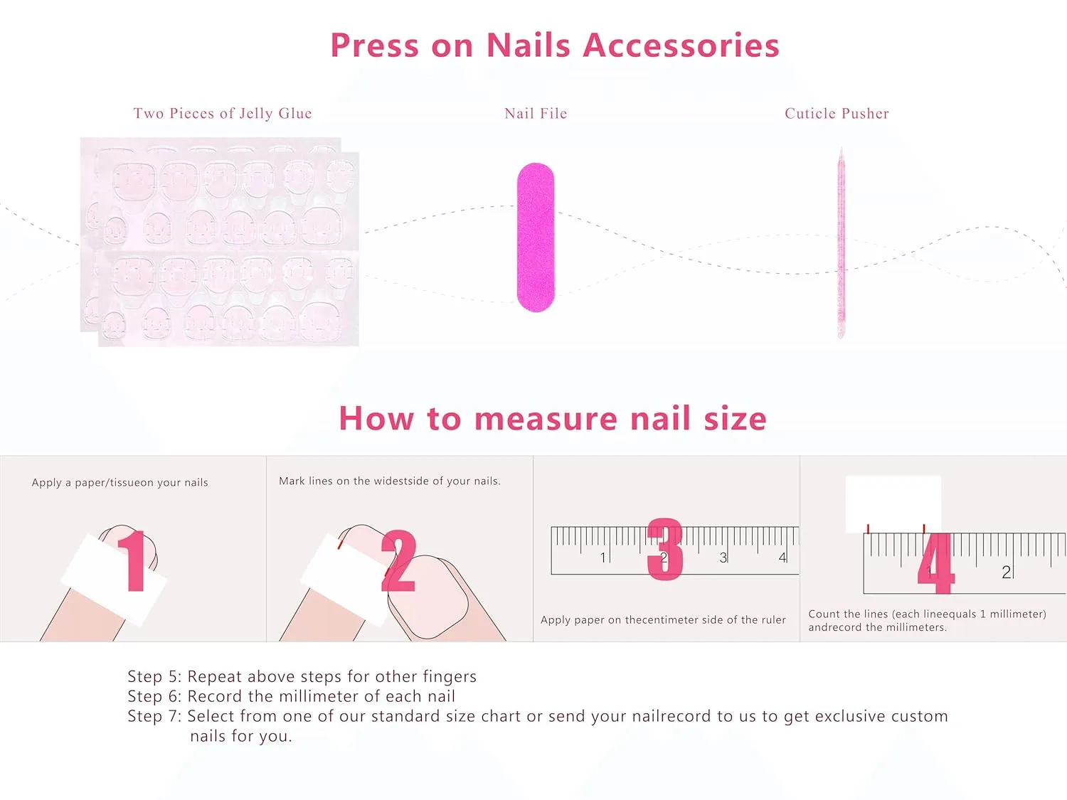 Press on Nails Sleeping Beauty| Handmade with Full Covered Crystals | Reusable Fake Nails | Square Regular 1.0 in | H74M