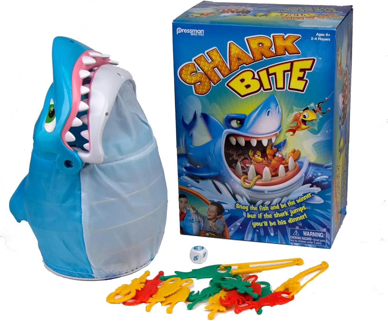 Pressman Shark Bite with Let's Go Fishin' Card Game (Amazon Exclusive)
