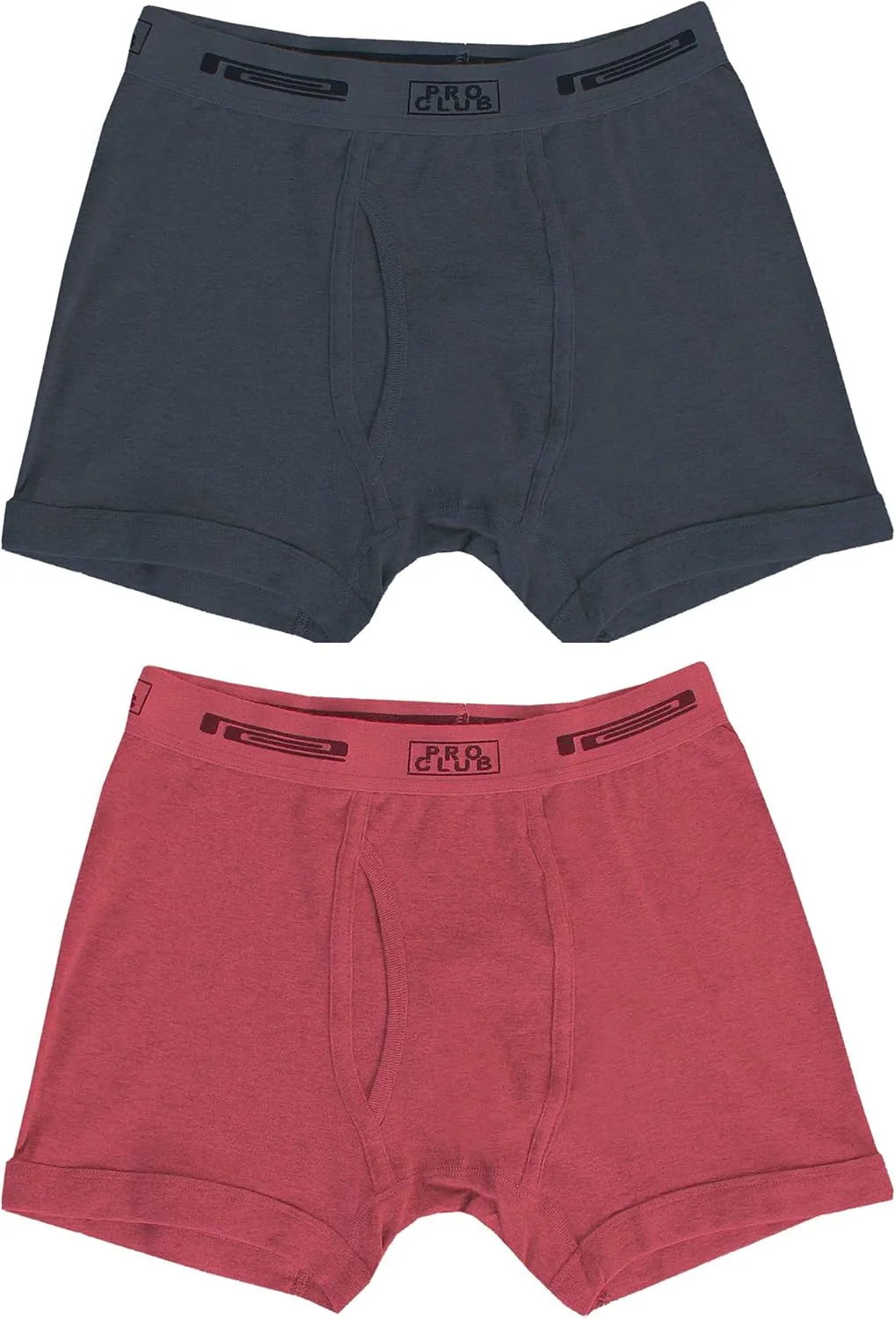 Pro Club Men's 2-Pack Comfort Soft Cotton Boxer Brief