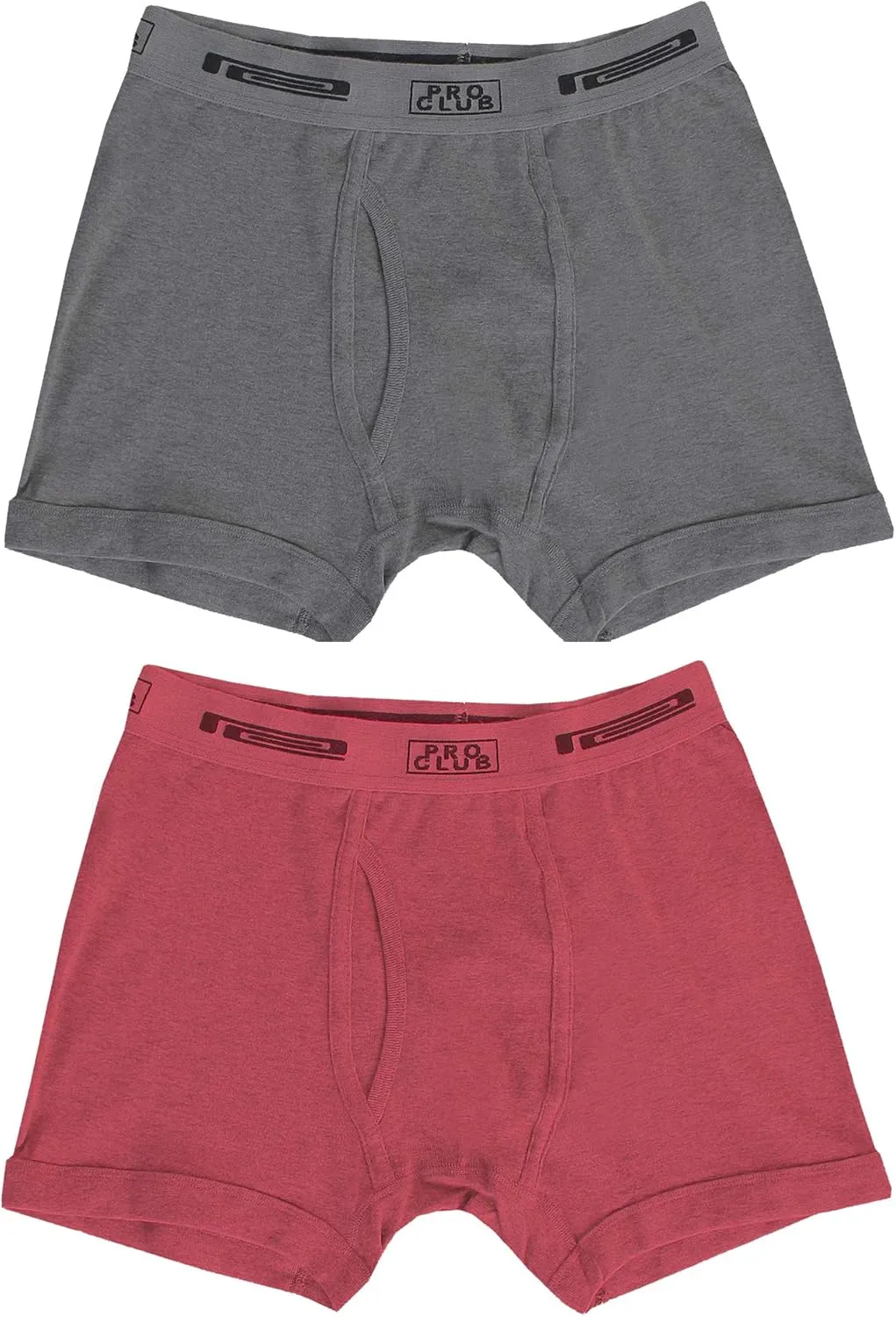 Pro Club Men's 2-Pack Comfort Soft Cotton Boxer Brief