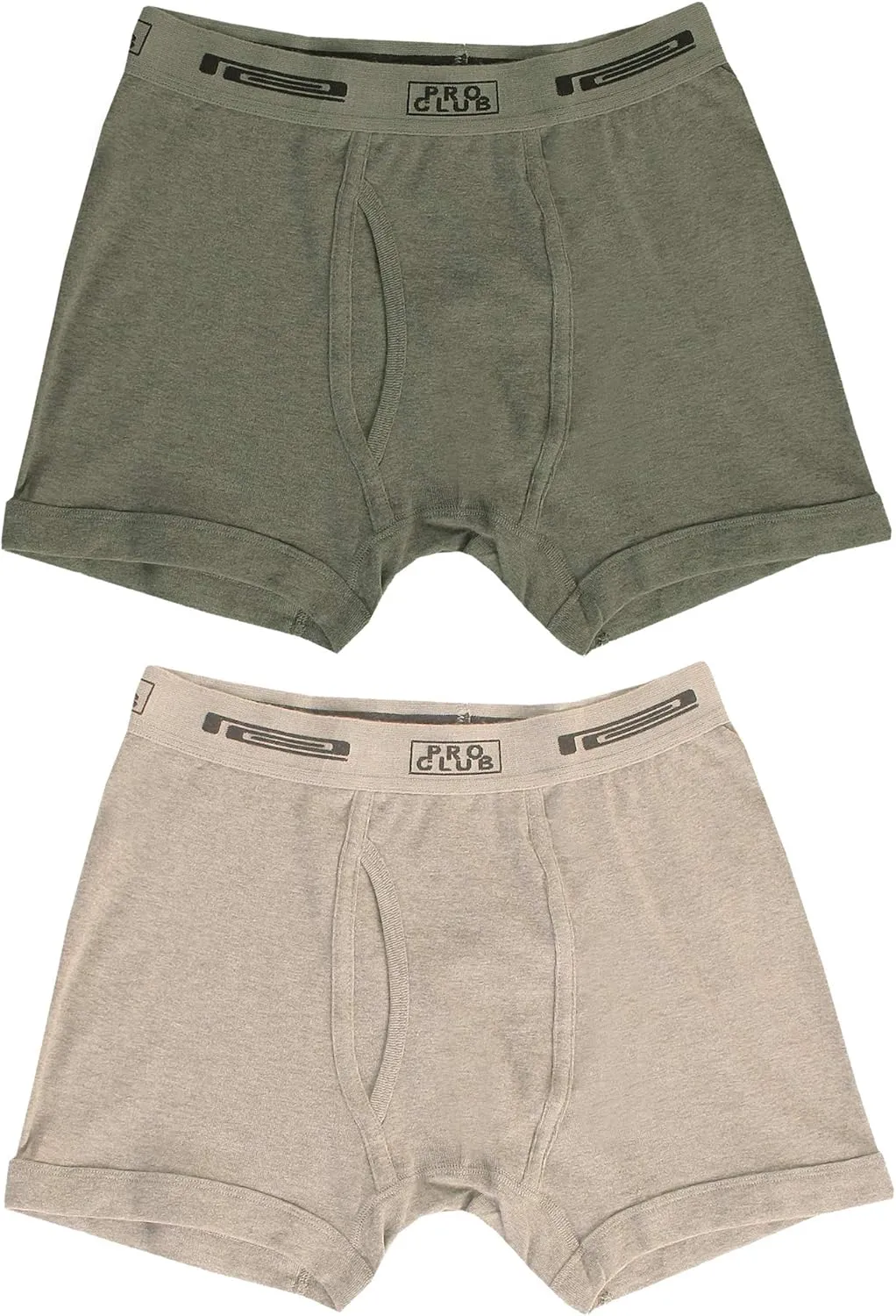 Pro Club Men's 2-Pack Comfort Soft Cotton Boxer Brief