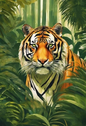Puzzle for Adults Tigers in The Jungle Challenging Puzzle Perfect for Game Nights Jigsaw Puzzles 500 Pieces and Up Puzzle Game for Family Parent-Child Holiday Puzzles for Educational Gift